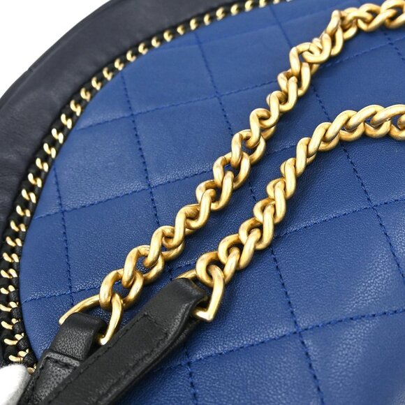 Chanel Blue Lambskin 2way Shoulder Handbag - Picture 3 of 8